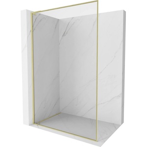 Mexen Kioto-F L Душ кабина Walk-in с рамка 75 x 202 cm, прозрачно 8 mm, златна матирана - 800-075-174-55-00 (800-075-174-55-00)