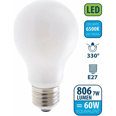 Velamp OPAL FILAMENT žárovka 7W, E27, 6500K