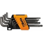 Beta Комплект ключове Г-образни TORX с обла глава (8 бр) на държач, 97BTX/SC8, Beta Tools (000970164)