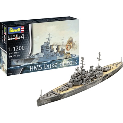 REVELL Plastic ModelKit loď 05182 HMS Duke of York 1:1200