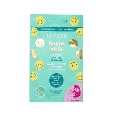 I Love Cosmetics Happy Skin Почистваща Sheet Mask За лице 10 мл