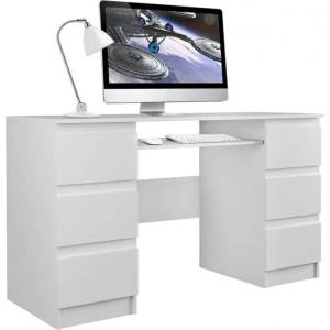 Top e shop Бюро за компютър Topeshop KUBA BIEL MAT Бяло (KUBA BIEL MAT KPL)