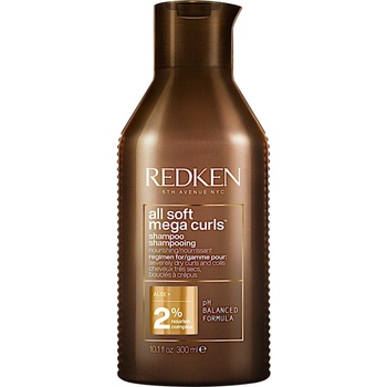 Vyživujúci šampón pre suché vlnité a kučeravé vlasy Redken All Soft Mega Curls - 300 ml