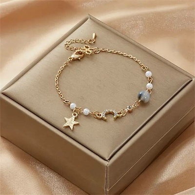 Fashion Jewelry elegantní Moon star Grey OJ429