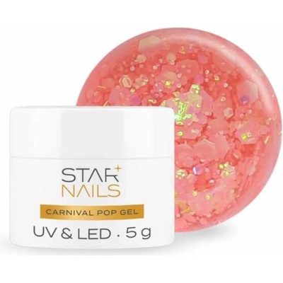 Starnails Uv Led gel Carnival Pop Camaron efektový gel 006 5ml