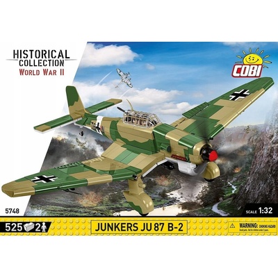 COBI 5748 World War II Německý střemhlavý bombardér Junkers JU-87 B-2 Stuka TROP