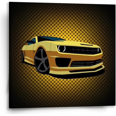 Sablio Obraz Chevrolet Camaro Žltá mriežka - 50x50 cm