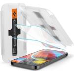 Spigen iPhone 16e SPIGEN EZ FIT екранен протектор стъкло 2бр 2.5D, 9H + рамка, TRANSFER AGL03385 (AGL03385)
