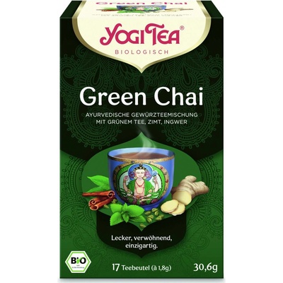 YogiTea Bio Čaj Green Chai 17 x 2,2 g
