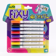 Fixy na textil 8 ks