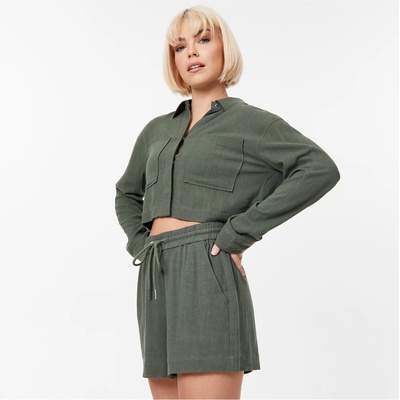 Jack Wills Къси панталони Jack Wills Linen-Blend Shorts - Khaki