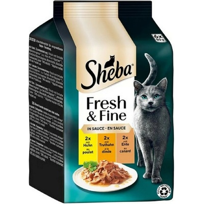 Sheba kapsa Fresh & Fine kuře krůta kachna 6 x 50 g