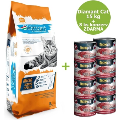Diamant Cat Adult Hovädzie a kura 15 kg