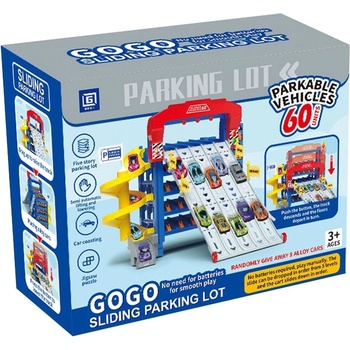 Yifeng Игрален комплект Yifeng - Паркинг гараж с 8 колички (1011321)