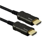 Roline Кабел HDMI - HDMI, оптичен, UHD, 8K60Hz, (AOC), M/M, 50 м, черен 14.01. 3487-1 (14.01.3487-1)