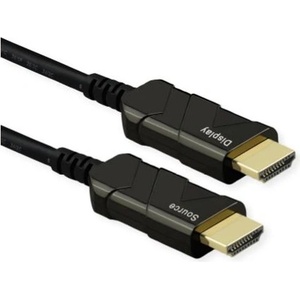 Roline Кабел HDMI - HDMI, оптичен, UHD, 8K60Hz, (AOC), M/M, 50 м, черен 14.01. 3487-1 (14.01.3487-1)