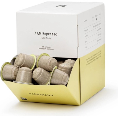 Sjöstrand Капсули за кафе машина 7 AM ESPRESSO, комплект от 100 бр. , Sjöstrand (SJOSCR7A100)