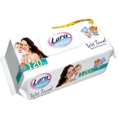 Lara Premium vlhčené detské utierky 120 ks