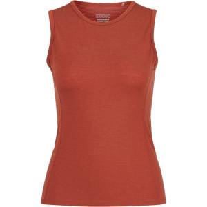Stoic Дамско мериносово термобельо Stoic Women's Merino150 SadjemSt. Tank Merino shirt - Barn Red - размер XXL (916-5346-0216)