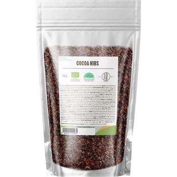 BrainMax Pure Pure® Cocoa Nibs, Натрошени какаови зърна, Непечени, RAW, БИО, 250 г