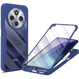 Techsuit Калъф за Xiaomi Redmi 14C / Poco C75 + калъф - ColorVerse 360 Series - син