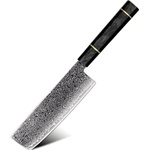 HARAHU Дамаски кухненски нож TS-37450 - Nakiri/Черен KP37450