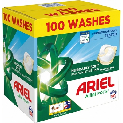 Ariel Sensitive All in1 kapsle na praní 100 PD – Zbozi.Blesk.cz