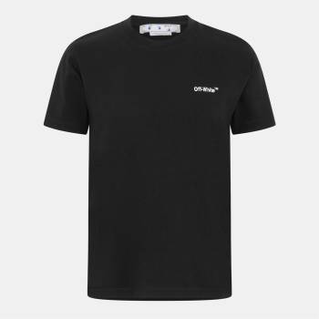 OFF WHITE Тениска OFF WHITE Men's Helvetica Logo Short Sleeve Typography T-Shirt - Black/White