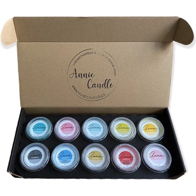 Annie Candle Dárkový box Luxusní parfémové vosky 10 x 22 g