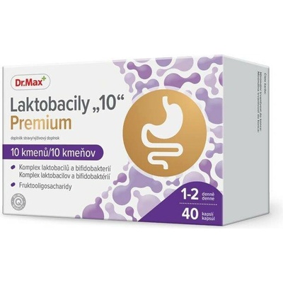 Dr.Max Laktobacily 10 Premium 40 kapslí