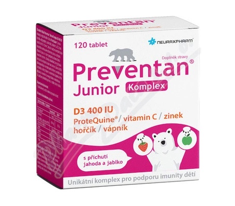 Preventan Junior Komplex D3 400IU 120 tabliet