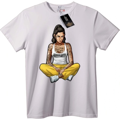 NOONEBRAND Тениска кралица на сплетките - 6XL, Black