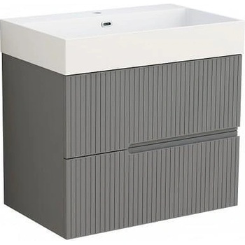 Inter Ceramic Конзолен PVC шкаф за баня ELORIA 7056 GREY, Inter Ceramic, 55x44x70см (7056 GREY)