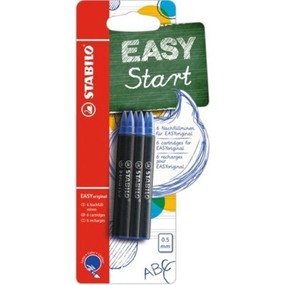 Stabilo Náplň do kuličkového pera STABILO EASY original 0,5mm modrá 6ks/blistr 447382