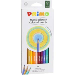 Primo Цветни моливи primo шестоъгълни 24 броя 5041mat24e (5041mat24e)
