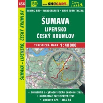 Šumava Lipensko Český Krumlov mapa 1:40 000 č. 436