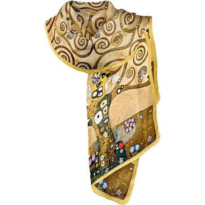hedvábná šála Tree of Life Gustav Klimt