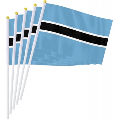 Vlajka Botswana 14 x 21 cm na plastovej tyčke