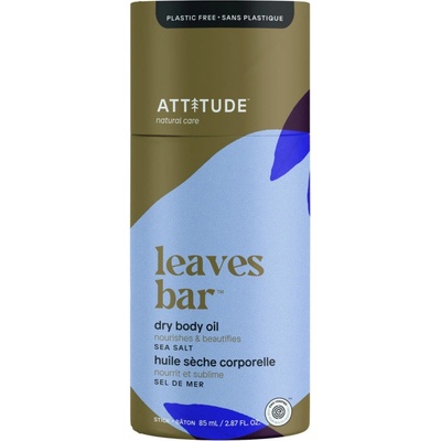 Attitude Leaves Bar tuhý tělový olej v tyčince mořská sůl 85 g