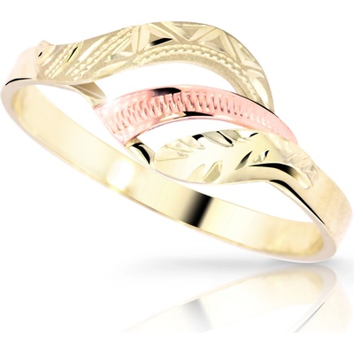 Cutie Jewellery gold Zlatý prsten M456 Žlutá červená