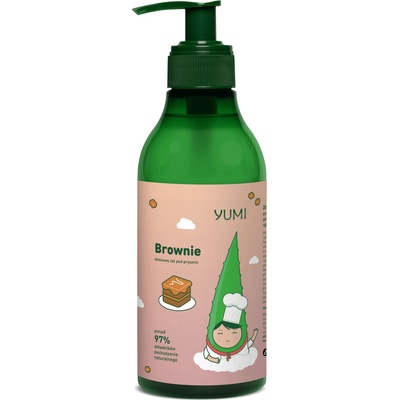 Yumi Brownie Czekoladowe aloe sprchový gél s vôňou čokoládového brownie, 400 ml