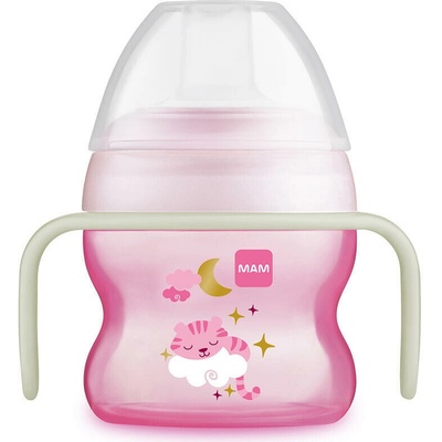 MAM HRNČEK STARTER CUP NIGHT 150 ml ružová