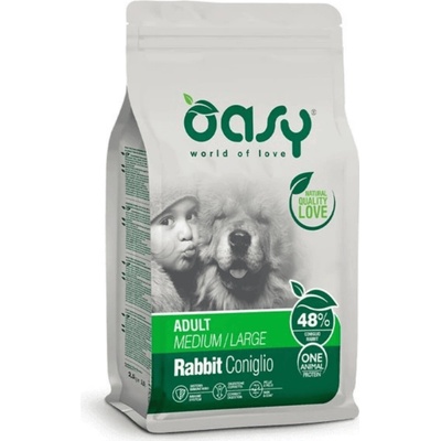 Oasy One Animal Protein Adult M/L Králík 2,5 kg