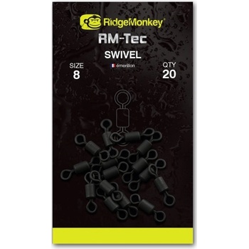 RidgeMonkey Obratlík RM-Tec Swivel veľ.8 20 ks