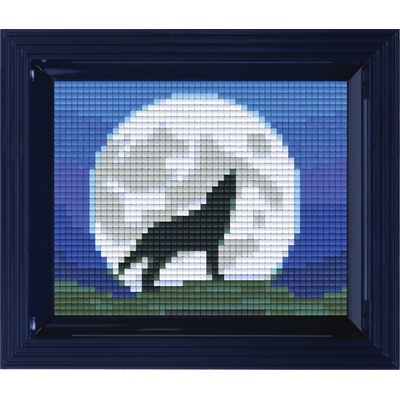 Pixelhobby Мозайка с рамка и пиксели Classic, Pixelhobby - Вълк (31213)