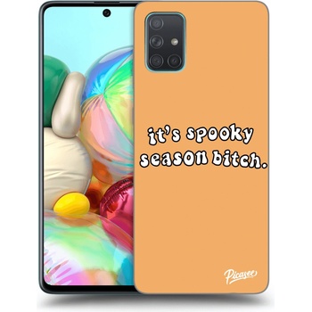 Pouzdro Picasee silikonové Samsung Galaxy A71 A715F - Spooky season černé