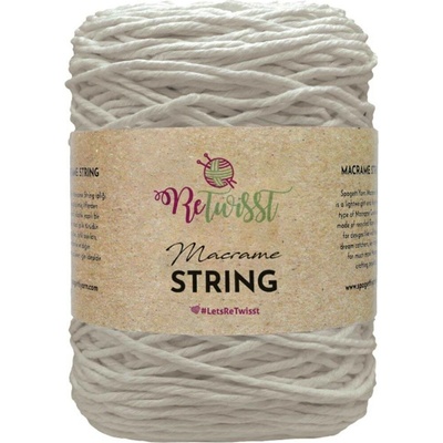 ReTwisst Macrame String 3 mm 00 přírodní