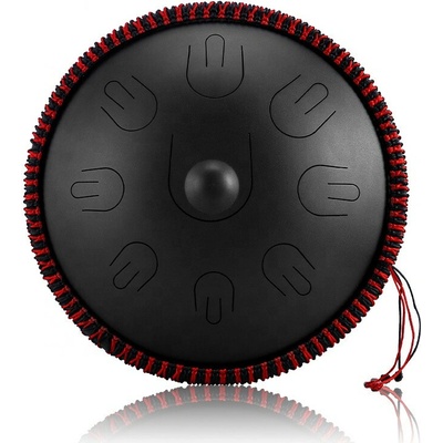 Handpan 15" 38cm 9 tónov D-dur Čierna