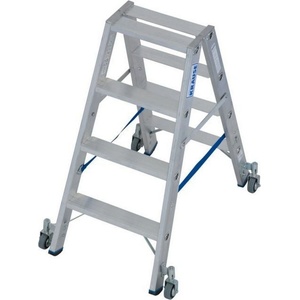 KRAUSE Двустранна стълба с колела Krause Stabilo, 2x4 (07124821) (07124821)