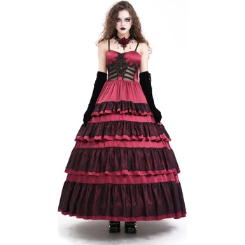 Devil fashion дамска рокля DEVIL FASHION - Red Gothic Sexy Retro - SKT22402